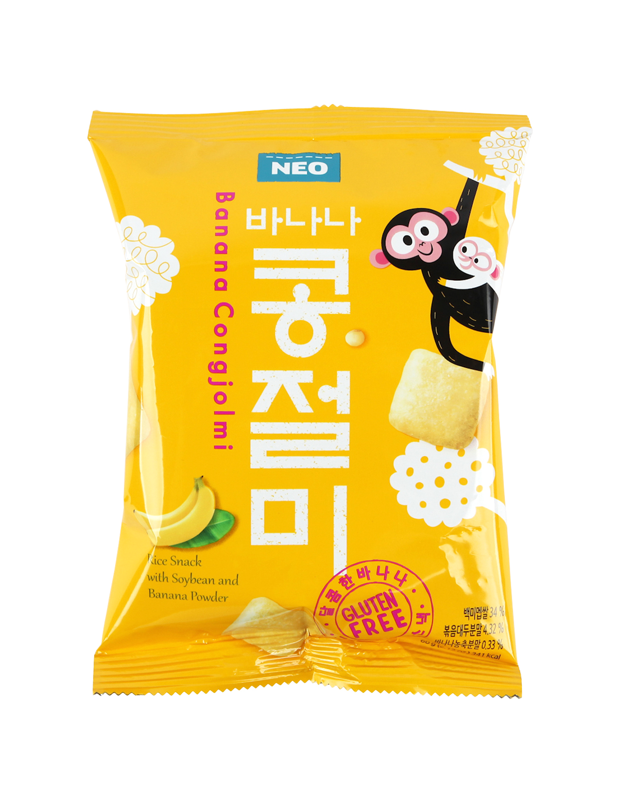 Snack gạo đậu nành chuối Neo 60gr